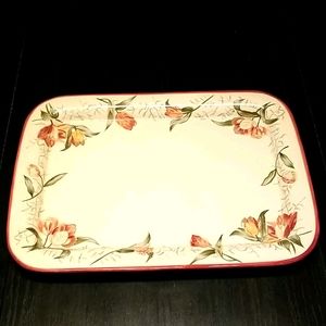 Large crackle serving platter